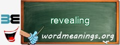 WordMeaning blackboard for revealing